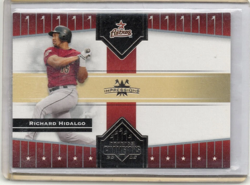 Donruss Champions Impressions 2005 negro Richard Hidalgo #150 4/5 Astros Foto 1 de 1