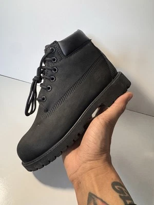 Timberland Youth 6-Inch Premium Waterproof Boots Black Size 2.5 M/M - Image 1 of 4