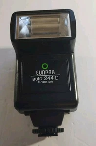 Flash para cámara SunPak se adapta a cámaras Nikon modelo 244 D montaje en zapata - Imagen 1 de 14