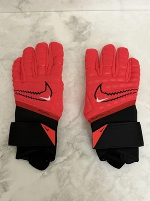 Nike GK Phantom Elite ACC Goalkeeper Soccer Gloves Red Black CN6724-636 Size 10