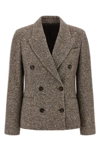 BRUNELLO CUCINELLI $5100 Brown Wool/Silk Blazer Jacket New & Authentic - Picture 1 of 2