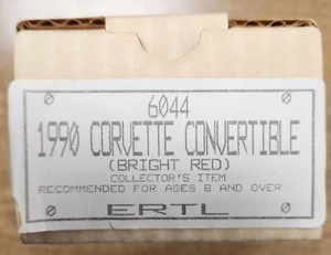 AMT Ertl Promo Model 1990 Corvette Convertible Bright Red #6044 - Picture 1 of 3