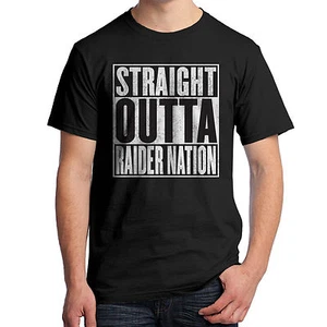 Straight Outta Raider Nation T-Shirt Football California AC DC 1882 - Picture 1 of 6