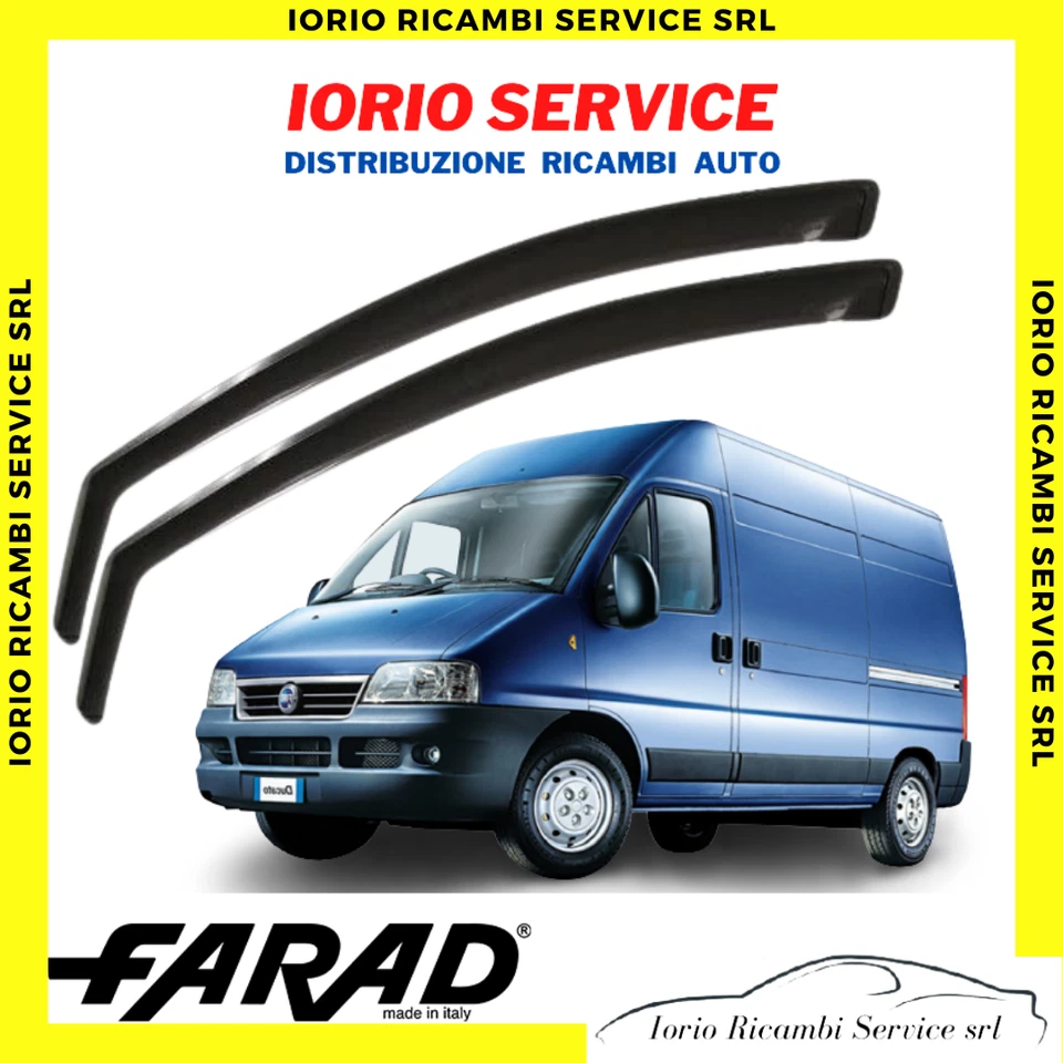 DEFLETTORI ARIA FIAT DUCATO BOXER JUMPER dal 1994 al 2006 FARAD fumè ANTITURBO - Immagine 1 di 1