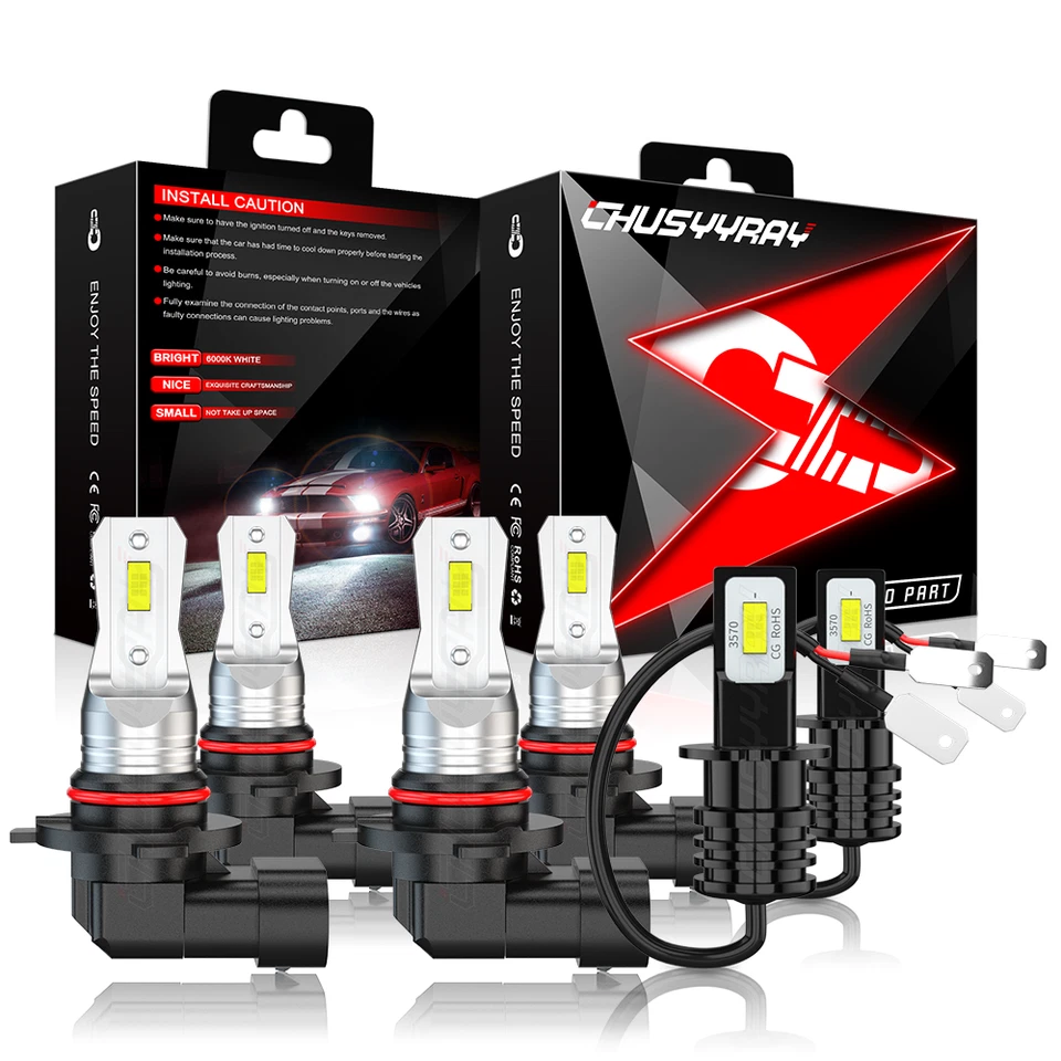 Para Toyota Supra 1994-1998 6X Bombillas LED Luz Alta Baja + Kit Luz Antiniebla Foto 1 de 1