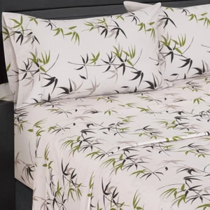 Luxus frisch Blumen Farn 300 Fadenzahl 100% Baumwolle Lakensets - Bild 1 von 3