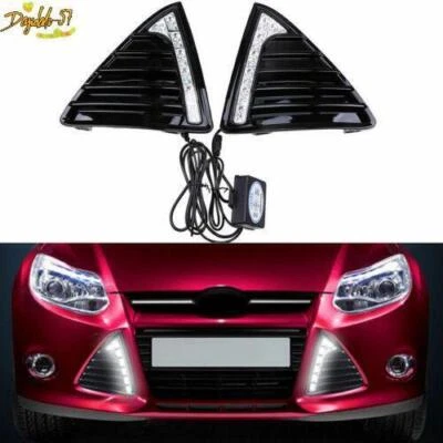 Luz antiniebla LED delantera de conducción diurna DRL para Ford Focus 2011-2014 Foto 1 de 4