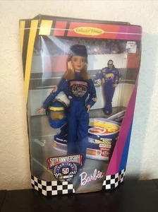 Barbie NASCAR 50th Anniversary Collector Edition Mattel 1998 Blonde Damaged Box - Picture 1 of 9