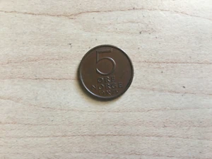 Norway Circulate 5 Ore Coin, 1973 - Picture 1 of 2