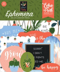 1 Pack de Piezas Efímeras Papel Echo Park PLANTA DAMA (PLA211024) - Imagen 1 de 3