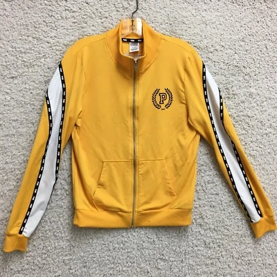 Sudadera ROSA Victorias Secret Mediana Adulto Amarilla Cremallera Completa Cuello Simulado Mujer M Foto 1 de 4