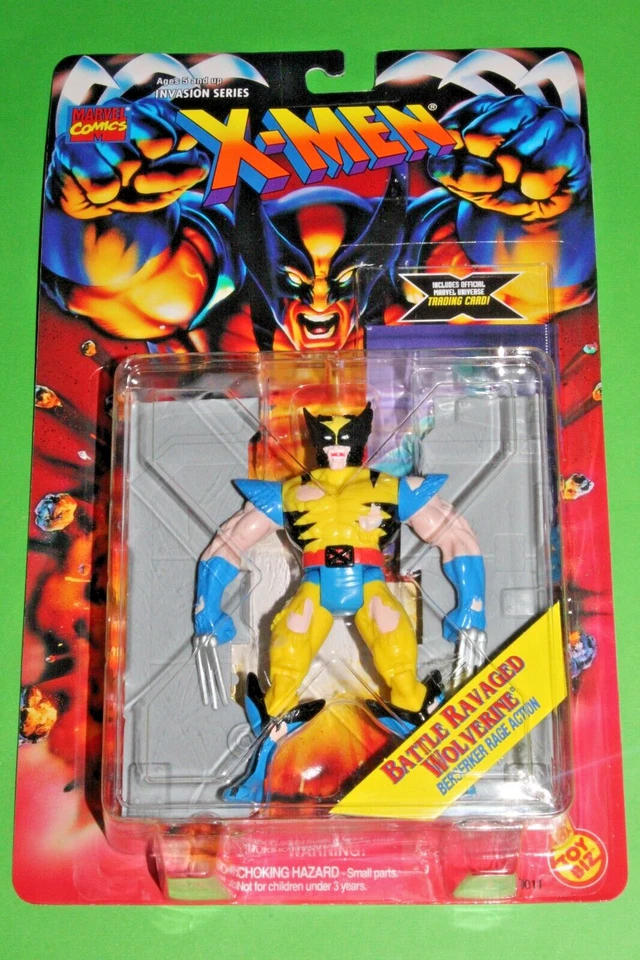 Wolverine Battle Ravaged Berserker Rage Marvel Universe Figure Toy Biz 1995