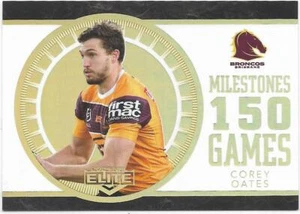2021 Nrl Elite Milestones Case Card (M 01 / 16) Corey OATES Broncos 41/42 - Picture 1 of 1