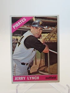 1966 Topps Jerry Lynch #182 Vintage Pittsburgh Pirates Baseball Card - Picture 1 of 2