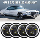 4Pcs 5.75" 5-3/4 Inch Led Headlight Fit For Cadillac Eldorado Calais Devill 1972
