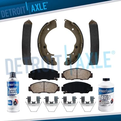Front Ceramic Brake Pads & Rear Brake Shoes for 2012 GX 2013-2014 Honda Civic - Image 1 of 4