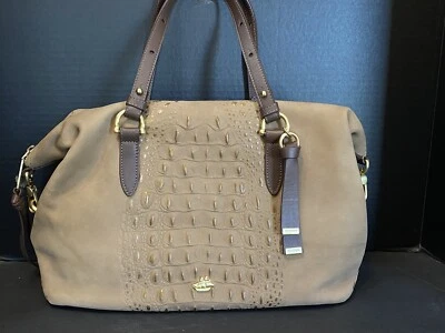 Bolso de Mano Bandolera Brahmin Delaney Dorado Wilmington Cuero NUEVO Foto 1 de 4