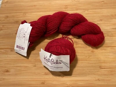 2 KNIT PICKS Alpaca Cloud "Wickham" fingering yarn. - Image 1 of 3