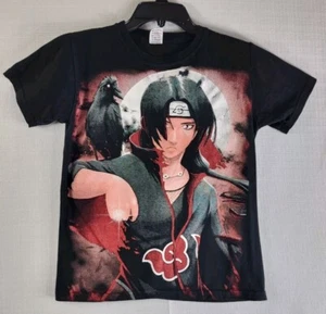 Naruto Shippuden Itachi Uchiha Black T-Shirt Anime Youth Large/Women's XS? READ - Picture 1 of 6