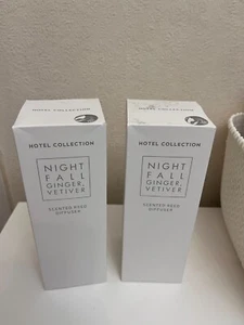2x New Hotel Collection Nightfall ginger vetiver dark ember diffuser 100ml each - Picture 1 of 1