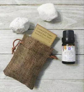 Sacchetto olio essenziale profumo rosmarino fatto a mano pietra pomice deodorante naturale - Foto 1 di 1