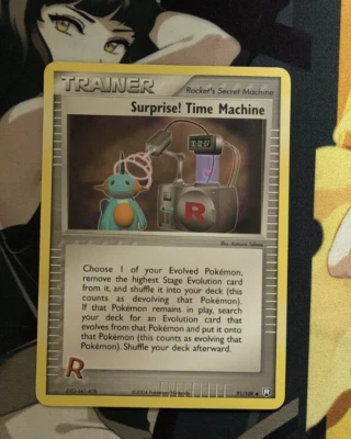 Surprise! Time Machine 91/109 EX Team Rocket Returns Reverse Pokemon Holo Near M - Image 1 of 2