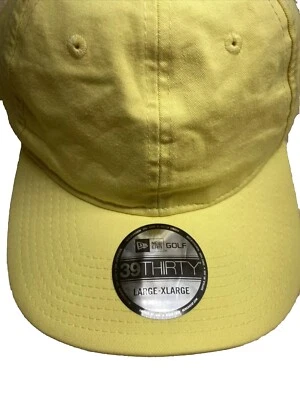 New Era 39Thirty Golf Blank Yellow Stretch Fitted Hat/Cap Large/X Large - Image 1 of 4