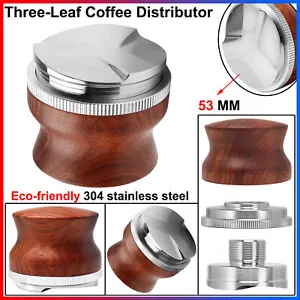 53 mm 3-Blatt Kaffeeverteiler - Umweltfreundlich 304 Edelstahl, Tiefe verstellbar - Bild 1 von 19