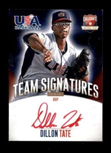 DILLON TATE 2014 PANINI USA BOX SET ROOKIE RED INK AUTOGRAPH AUTO #/25 BF3018 - Picture 1 of 1