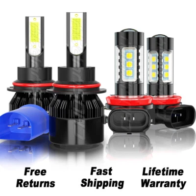 Para Suzuki SX4 2007-2009 2010-2013 LED 6000K Bombillas de faros + luz antiniebla Foto 1 de 4