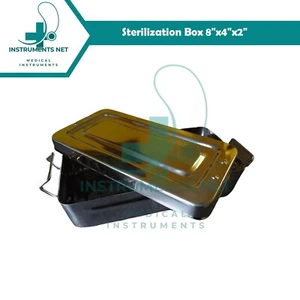 Instruments Sterilization Box 8"x4"x2" Surgical Dental Sterilizing Instrument - Picture 1 of 5