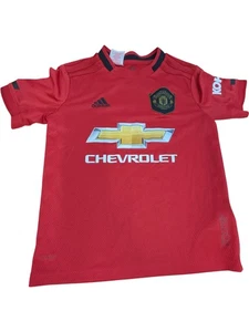 Adidas Manchester United Home Football Shirt Red Small Treble Winners - Picture 1 of 10
