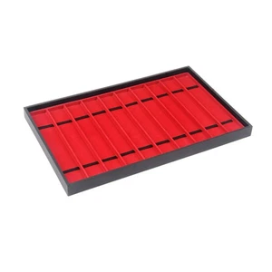 Bandeja organizadora de joyero soporte para hombre placa de exhibición de reloj de 10 ranuras - Imagen 1 de 12