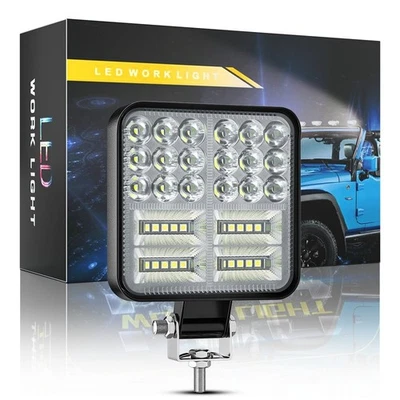 Off-road Lighting 12W LED Work Light Compact 85x85x20mm 6500K White Light - Image 1 of 4