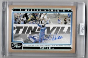 2025 Panini Turn Four Austin Hill Timeless Moments Holo Silver Auto Card /49 - Bild 1 von 2