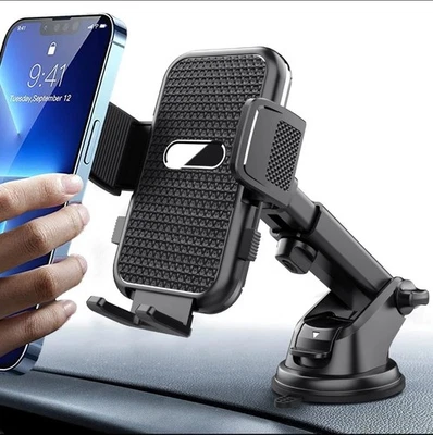 Car Phone Mount for iPhone 17 16 Pro Max Air, Galaxy S25 Ultra All Smartphones - Image 1 of 4