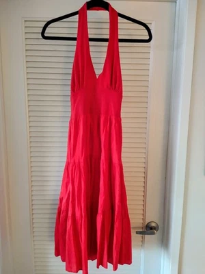 Vestido Rojo Estilo Halter Talla Pequeña Excelente Usado ¡Hermoso! Foto 1 de 4