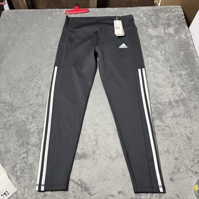 Леггинсы Adidas женские Optime длина 7/8 серые размер большой спортивные для йоги бега - Изображение 1 из 4