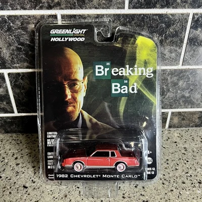 Greenlight Hollywood Breaking Bad 1982 雪佛兰蒙特卡罗,红色,1: 64,全新带盒 — 第 1/4 张图片