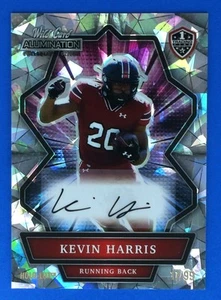 2021 Wild Card Allumination NIL Kevin Harris #ANBC-A CARD S Carolina AU Argento - Foto 1 di 2