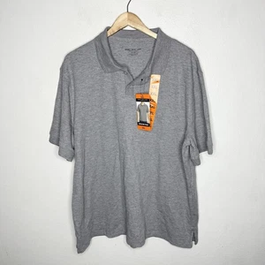 Marc New York By Andrew Marc Sweater Polo Short Sleeve Gray Shirt Mens XXL - Picture 1 of 10