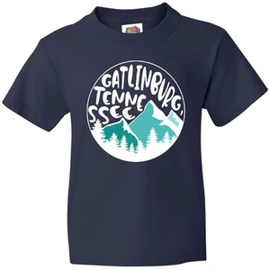 Inktastic Gatlinburg, Tennessee- Mountains Youth T-Shirt State Home Trees Travel - Picture 1 of 9