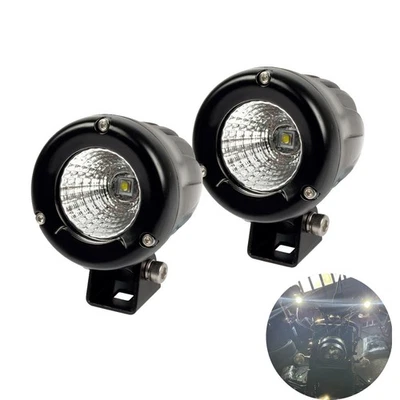 2x 2.6" 10W Round Flood Beam LED Work Light Off-road ATV Headlight Motorcycle Foto 1 de 4
