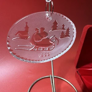 Waterford Crystal The Joys Of Winter Collection Sleighride 1999 Ornament 2nd Ed. - Picture 1 of 5