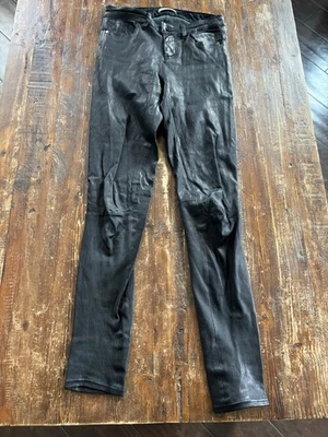 Pantalones de cuero Alice and Olivia piel de cordero 4 Foto 1 de 4