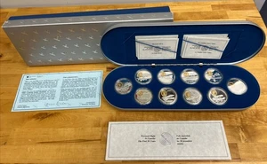 Powered Flight in Canada, The First 50 years, 10 Silver Coin Set OGP & COA - Bild 1 von 10