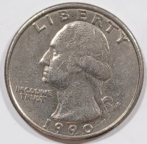 1990 P Washington Quarter Die Break Error Obverse - Picture 1 of 4