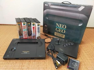SNK NEO GEO AES Console 5 Game soft set - Picture 1 of 20