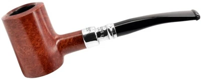 Peterson Walnut Finish Sterling Silver Spigot Mounted Poker Briar Pipe (701-A) - Image 1 of 3