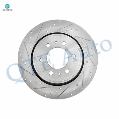 Rotor de disco de freno ranurado perforado delantero 1P derecho 350 mm para Ford F-150 2014-2020 Foto 1 de 3